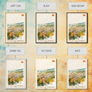 Alcalį de Henares Spain Aerial View Travel Poster Art, Framed Canvas Print, Stunning Wall Art for Living Room and Bedroom Decor