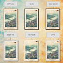 Duisburg, Germany Framed Canvas Print. Ideal Wall Art for Modern Living Room or Bedroom Decor, Stunning Urban Travel Poster.