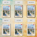 Durres, Albania Coastal Framed Canvas Print. Beautiful Wall Art for Living Room or Bedroom, Charming Travel Poster Art.