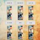 Majestic Fishing Boats Resting in a Vibrant Sunset Harbor - Skinny Art, Japanese Wall Decor, Framed Canvas Print, Ukiyo-e Style