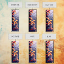 Ethereal Autumn Ginkgo Leaves Skinny Art Tall Art Japanese Ukiyo-e Inspired Botanical Framed Canvas Print