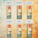 Tall Japanese Cranes Under a Vibrant Red Sun Ukiyo-e Art Skinny Framed Canvas Print Traditional Japanese Nature Scene