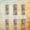 Skinny Art Delicate Pansies In Japanese Style Wood Block Print Soft Pastel Colors On Framed Canvas Print, Tall Art Ukiyo-e