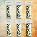 Creamy White Blossoms with Deep Green Leaves Overlapping on a Soft Background Ukiyo-e Art Japanese Framed Canvas Print Skinny Tall Art