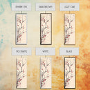 Minimalist Japanese Tree Branch With Red Berries, Ukiyo-e Woodblock Style Canvas, Framed Canvas Print, Japanese Tall Skinny Wall Art, Ready To Hang