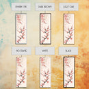 Cherry Blossom Branches On Canvas In Japanese Ukiyo-e Style, Traditional Woodblock Print, Framed Canvas Print, Tall Skinny Japanese Wall Art, Ready To Hang