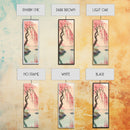 Serene Weeping Cherry Tree with Gentle Reflections in Water - Skinny Art, Japanese Wall Decor, Framed Canvas Print, Ukiyo-e Style