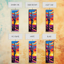 Saguaro Cactus Sunset Framed Canvas Print, Southwest Wall Art, Joshua Tree Art, Desert Art, Bright Colorful Wall Art, Rustic Decor, Gift Idea