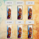 Vibrant Cowboy Glove Chicano Art Framed Canvas Print Whimsical Art Western Wall Art Colorful Home Decor Living Room Art