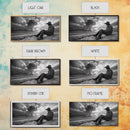 Cowboy on Beach, Moody Art, Western Wall Art, Dramatic Sky Print, Rustic Decor, Coastal Cowgirl Aesthetic, Framed Canvas Print, Scenic View