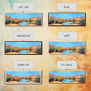Coastal Landscape Art, Framed Canvas Print, Extra Wide Art, Lake Tahoe Art, Living Room Art, Panoramic Painting, Rustic Decor, Above Sofa Art