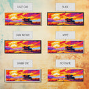 Stagecoach Sunset, southwest wall art, Joshua tree art, pink orange wall art, rustic art, vintage horse art, canvas print