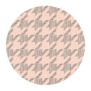 Houndstooth & Flower Ceramic Coaster Set of 4