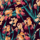 Irises on Dark Wallpaper