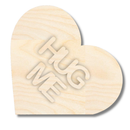 NEW Unfinished Wood Layered Conversation Heart Shelf Sitter | 6" Wide| 1/2" and 1/4" Wood | Wood Craft DIY