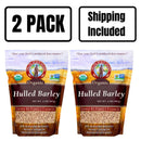 Organic Hulled Barley | 2 lb | Pack of 2 | Non-GMO | Shipping Included | Grain Place Foods