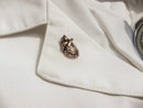 Human Heart Copper Lapel Pin