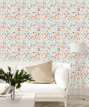 Modish Watercolor Flowers Wallpaper Vogue