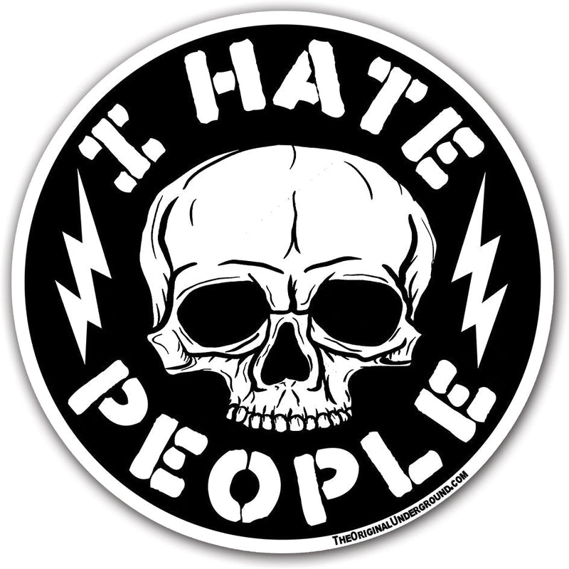 I Hate People Car Magnet