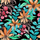 Multicolored Leaves on Dark Wallpaper
