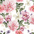 Fashionable Pink Peonies Wallpaper Chic