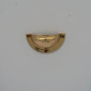 Brass Kitchen Cup Handles | Handmade Cabinet Knobs | Unlacquered Brass Cup Pull Handles