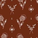 Fashionable Red Floral Wallpaper