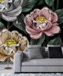 Elegant Dark Floral Wallpaper Smart Quality
