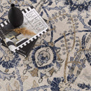 Georgiana Blue & Beige Oushak Rug