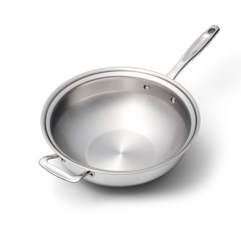 5 Quart Stainless-Steel Wok