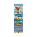 Lake City Marina Lake/Sailboat Directional | Wall Art Print on Real Wood