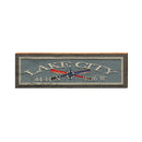 Lake City Compass/Paddles Blue Latitude Longitude | Wall Art Print on Real Wood