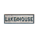Lake House Anchor Shabby Sign | Wall Art Print on Real Wood