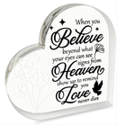 Memorial Heart With Gift Box - Acrylic Dandelion In Wind
