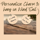 Memorial Wind Chime – Whispering Hearts™ Collection – Warm Gold 15”