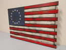 Deluxe 3 Compartment Gun Concealment Case (Traditional American Flag Designs)