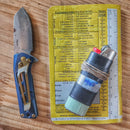 Superesse Field Memo Pad (Yellow) - Durable Pocket Notebook with Survival References