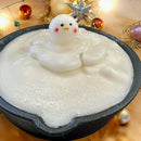 Doodlations Unique Candle | Melting Snowman Skillet