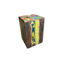 Recycled Boat Wood Square Stool/Table 18”H