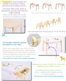 mesasilla Kids Activities Table Set with Animals - Includes Chair