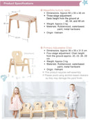 mesasilla Kids Activities Table Set with Animals - Includes Chair