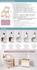Calla Adjustable Chair - Easy-Clean Fabric, 4 Heights