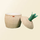 Pineapple Rattan Storage Basket Natural - Large