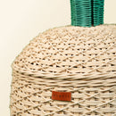 Pineapple Rattan Storage Basket Natural - Large