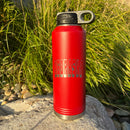 Stainless Steel Nebraska Engraved Water Bottle | 40 oz | Mutliple Colors | RCK Creations & More