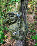 EDC Prepper - Paracord Bracelet Urban Tool Kit Equipped w/ LED Light, fire starter, blade, compass.
