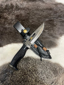 Lunar Guardian Damascus Knife TK-098  (Compact)