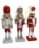 Christmas Nutcracker Set. Wizardi Classic Wooden Festive Decoration F07M14-16-N01249