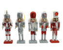 Christmas Nutcracker Set. Wizardi Classic Wooden Festive Decoration F07M14-16-N01249