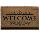 Welcome,  Natural Coir 30'' x 18'' Non slip Doormat Indoor/Outdoor